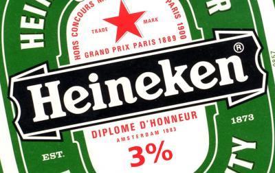 Heineken bier 3 procent alcohol